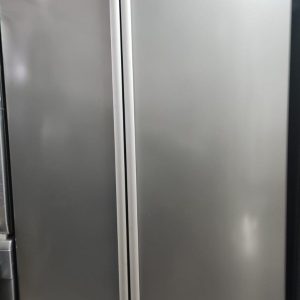 DEFY Silver Side By Side Fridge